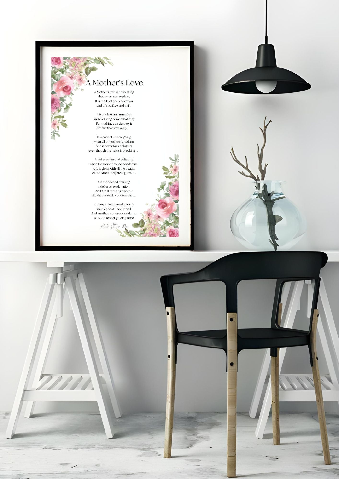 A Mother’s Love – Helen Steiner Rice Poem Print