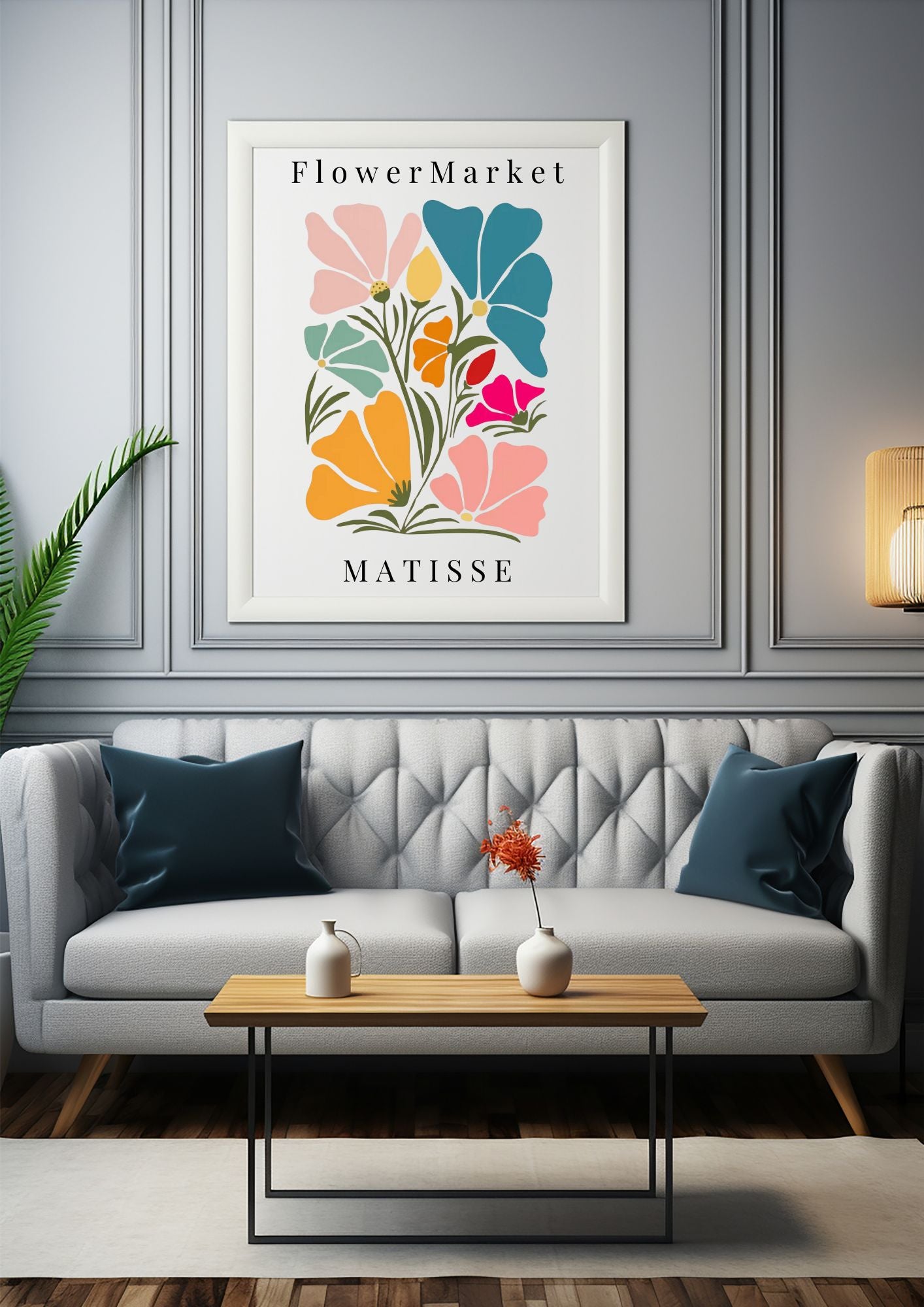 Matisse-Inspired Flower Market Print | Vibrant Floral Digital Art