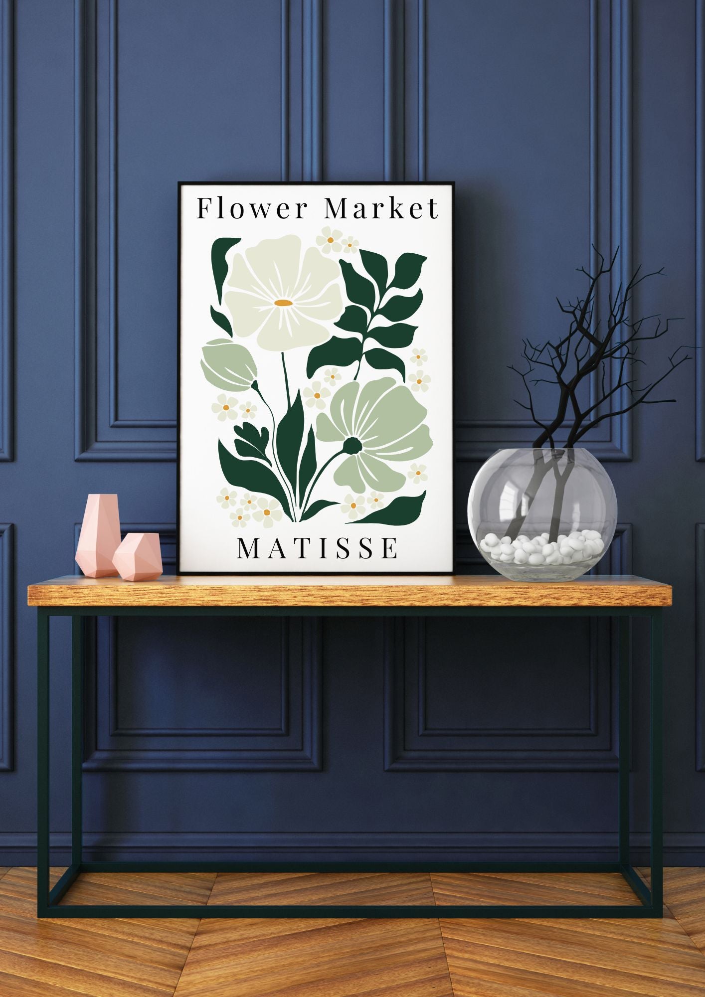 Matisse-Inspired Floral Print | Minimalist Botanical Digital Art