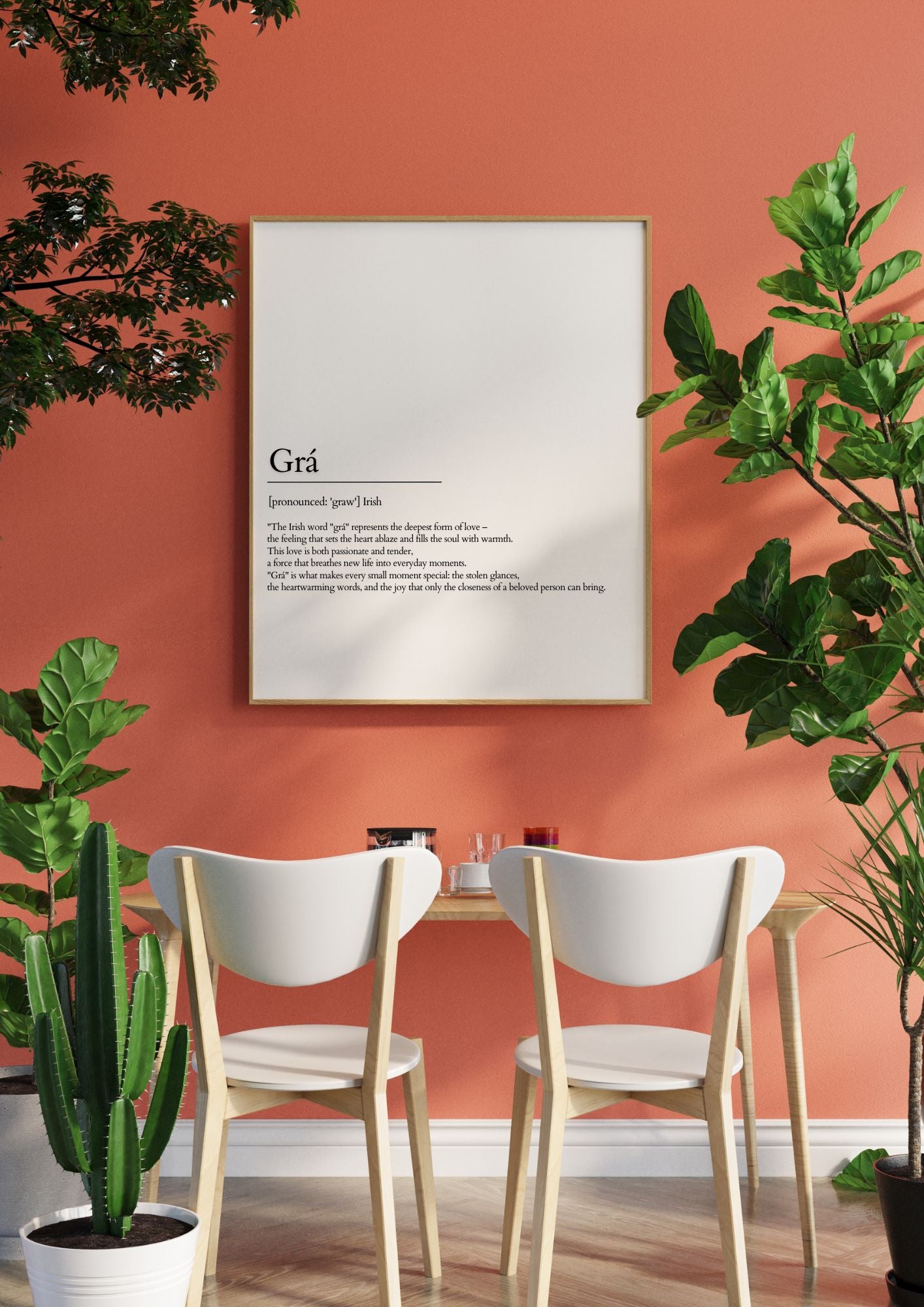 Grá – Irish Love Definition Print | Minimalist Wall Art