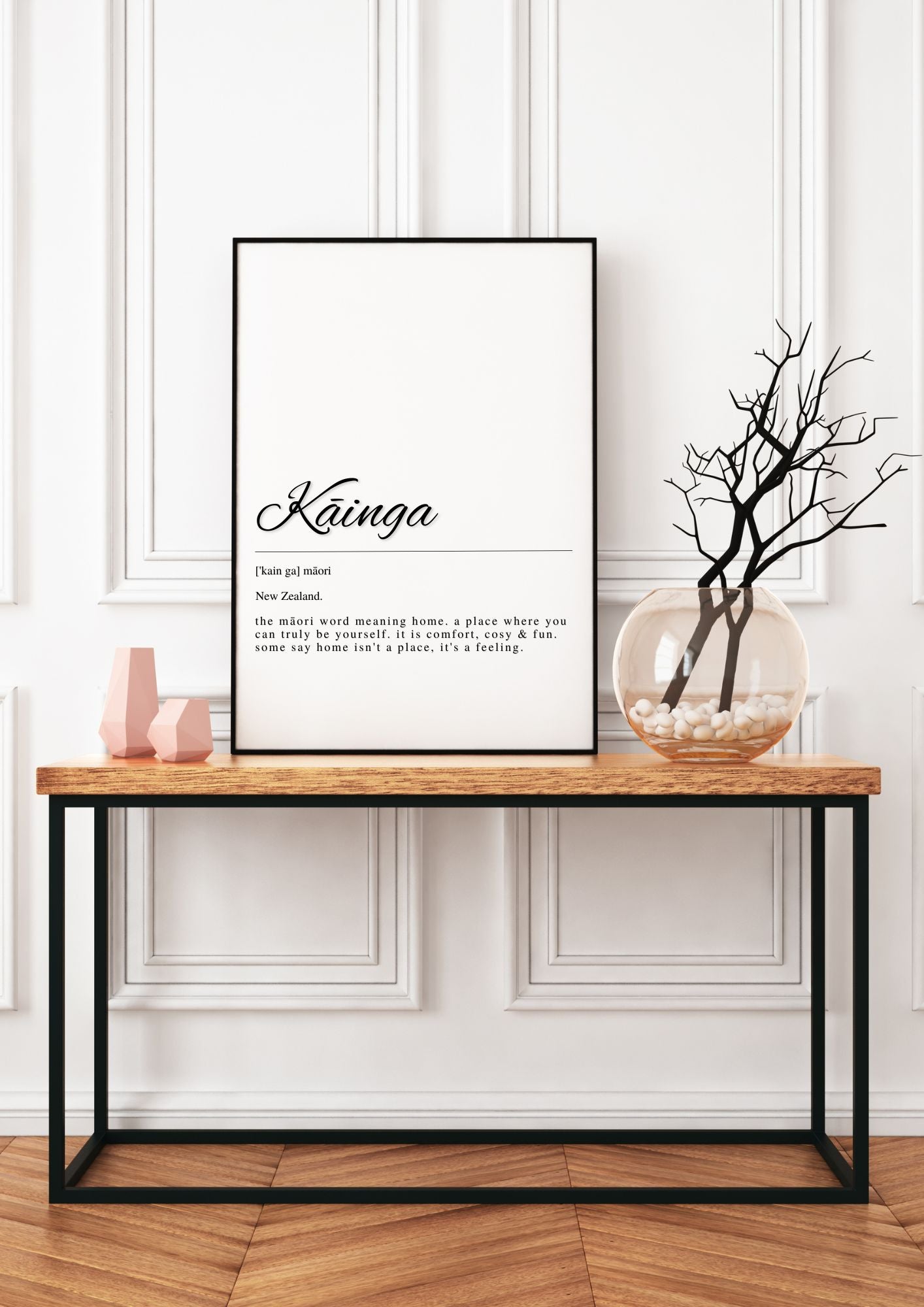 Kainga – Māori Word for Home | Minimalist Printable Wall Art