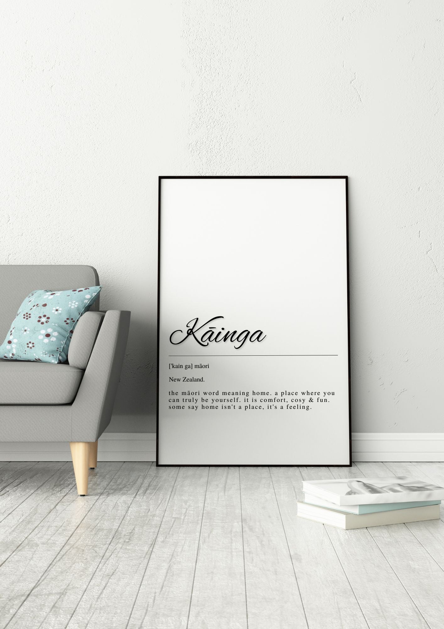 Kainga – Māori Word for Home | Minimalist Printable Wall Art