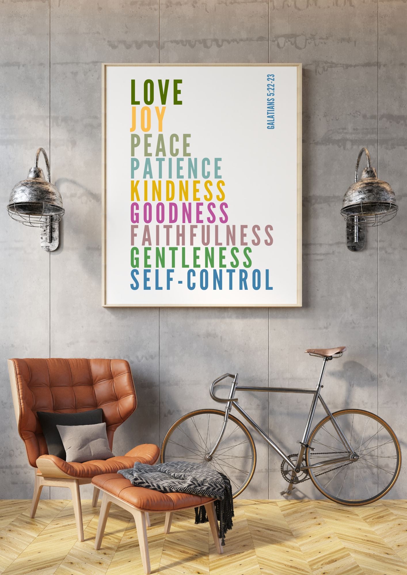 Fruits of the Spirit – Galatians 5:22-23 Bible Verse Wall Art