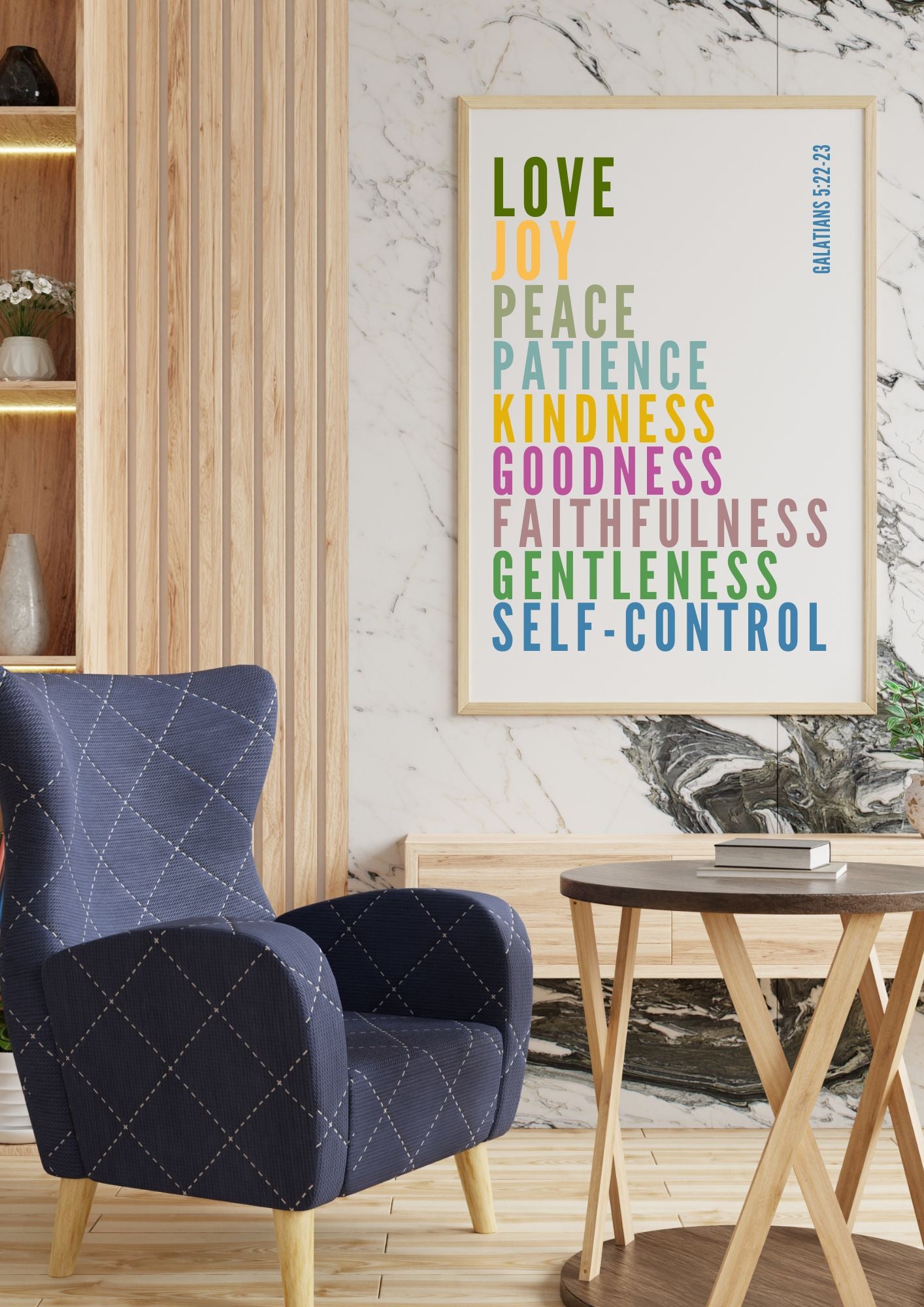 Fruits of the Spirit – Galatians 5:22-23 Bible Verse Wall Art