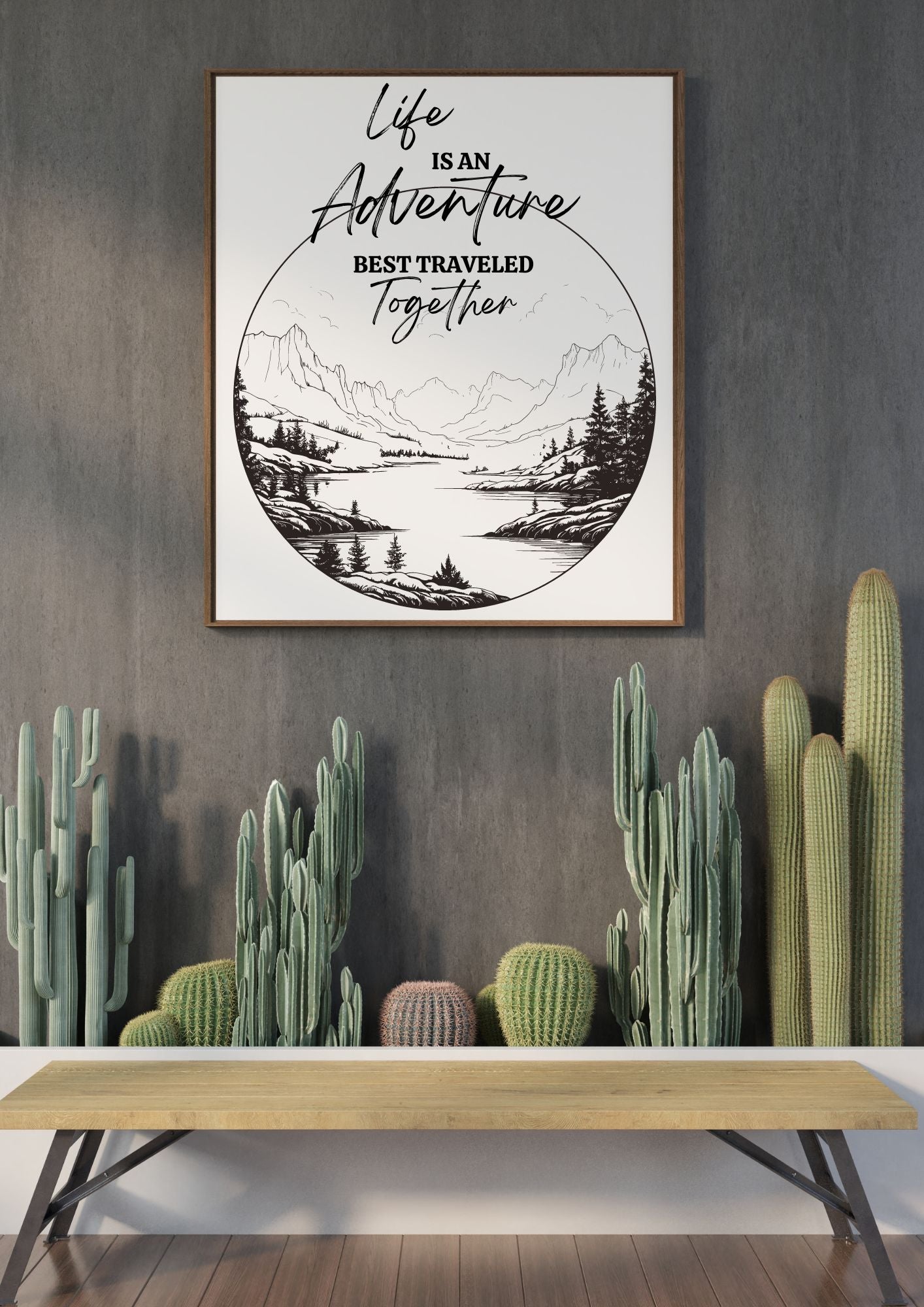 Life Is an Adventure – Together | Nature-Inspired Printable Wall Art