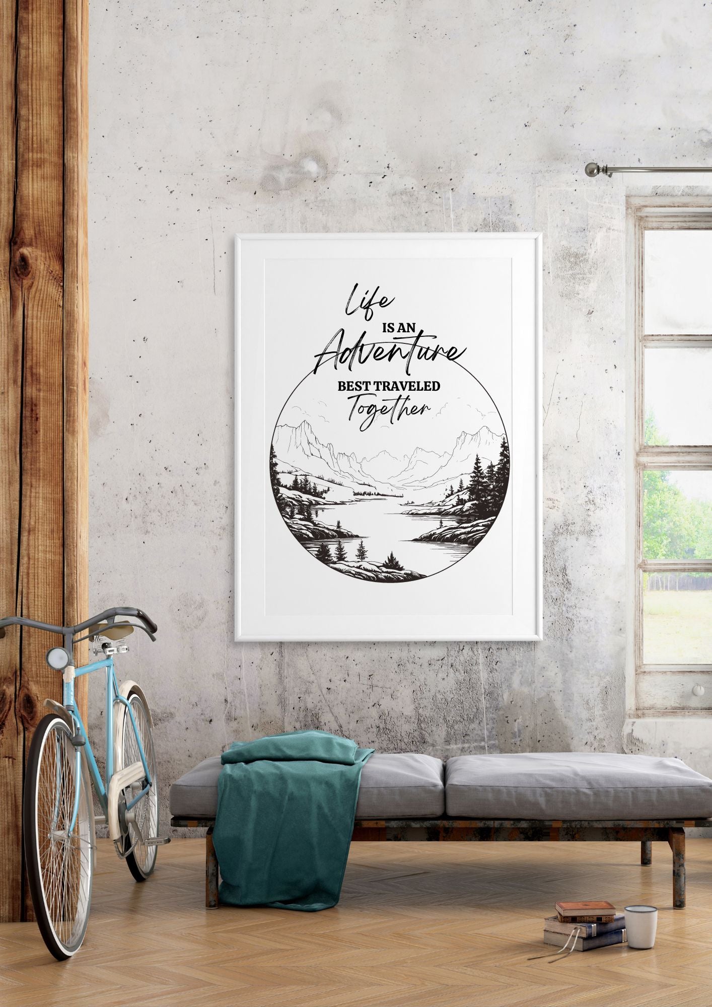 Life Is an Adventure – Together | Nature-Inspired Printable Wall Art