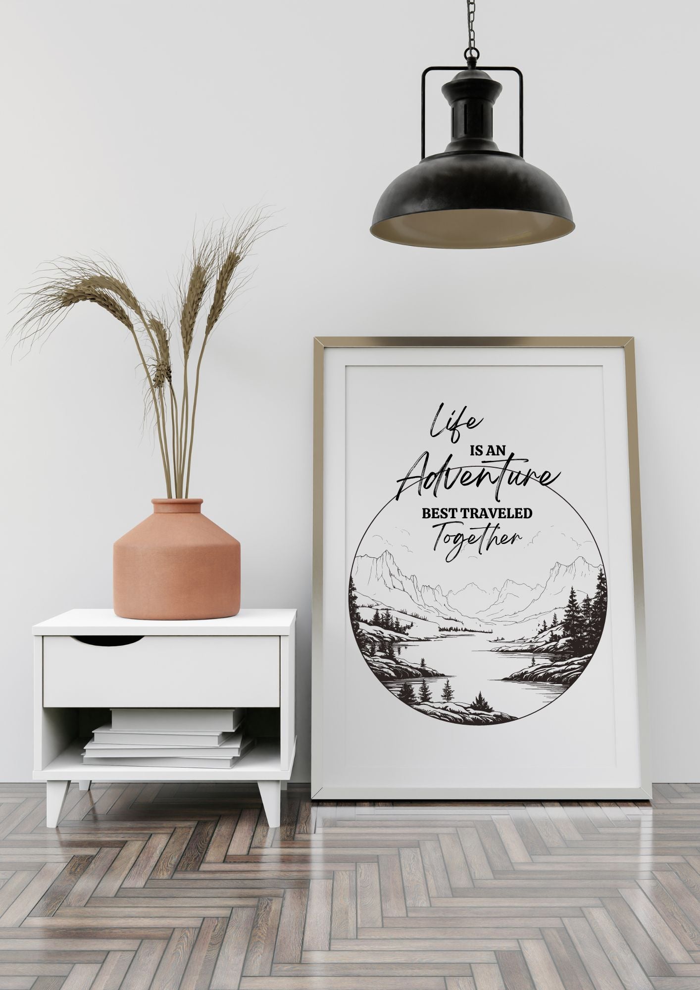Life Is an Adventure – Together | Nature-Inspired Printable Wall Art