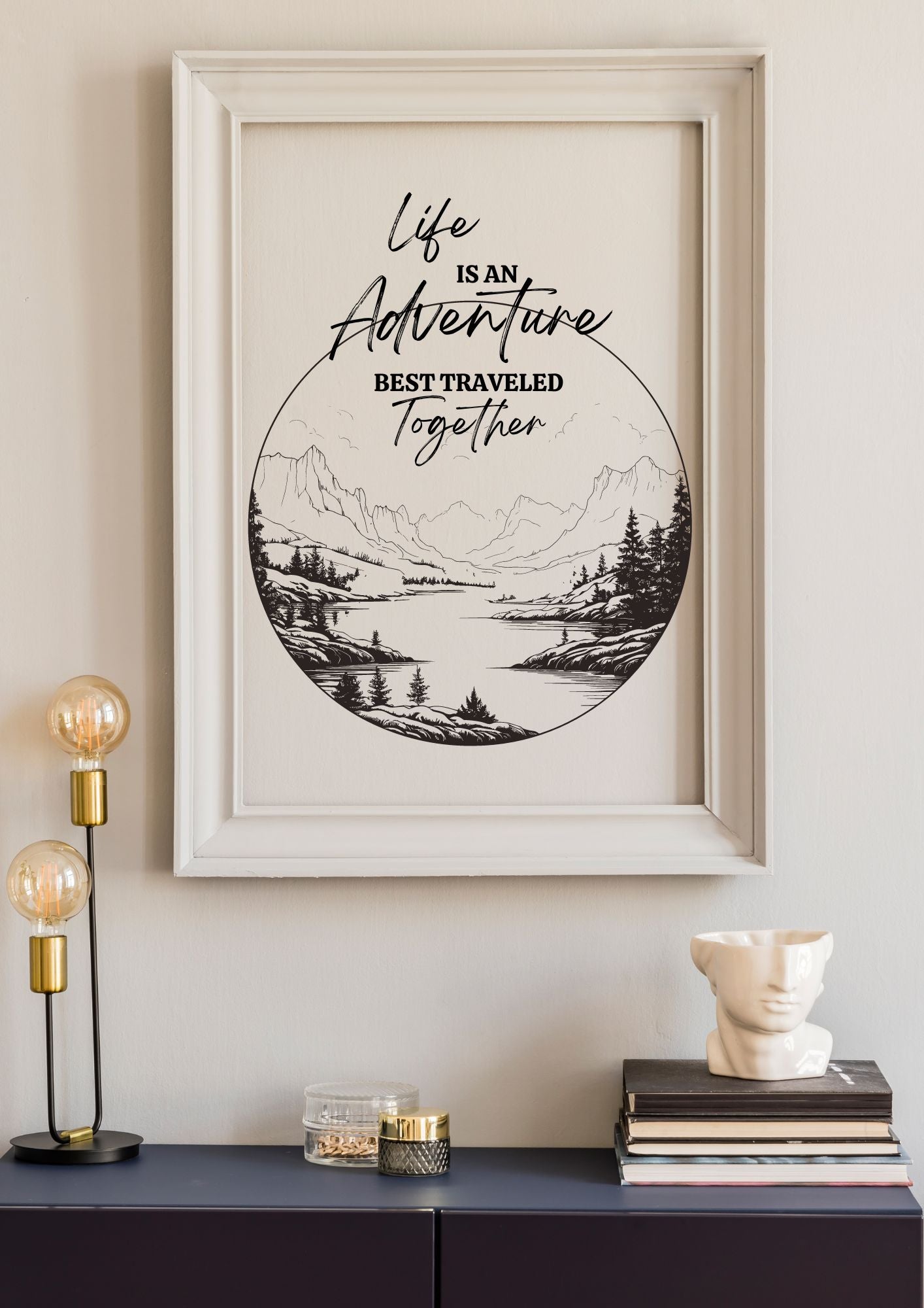 Life Is an Adventure – Together | Nature-Inspired Printable Wall Art