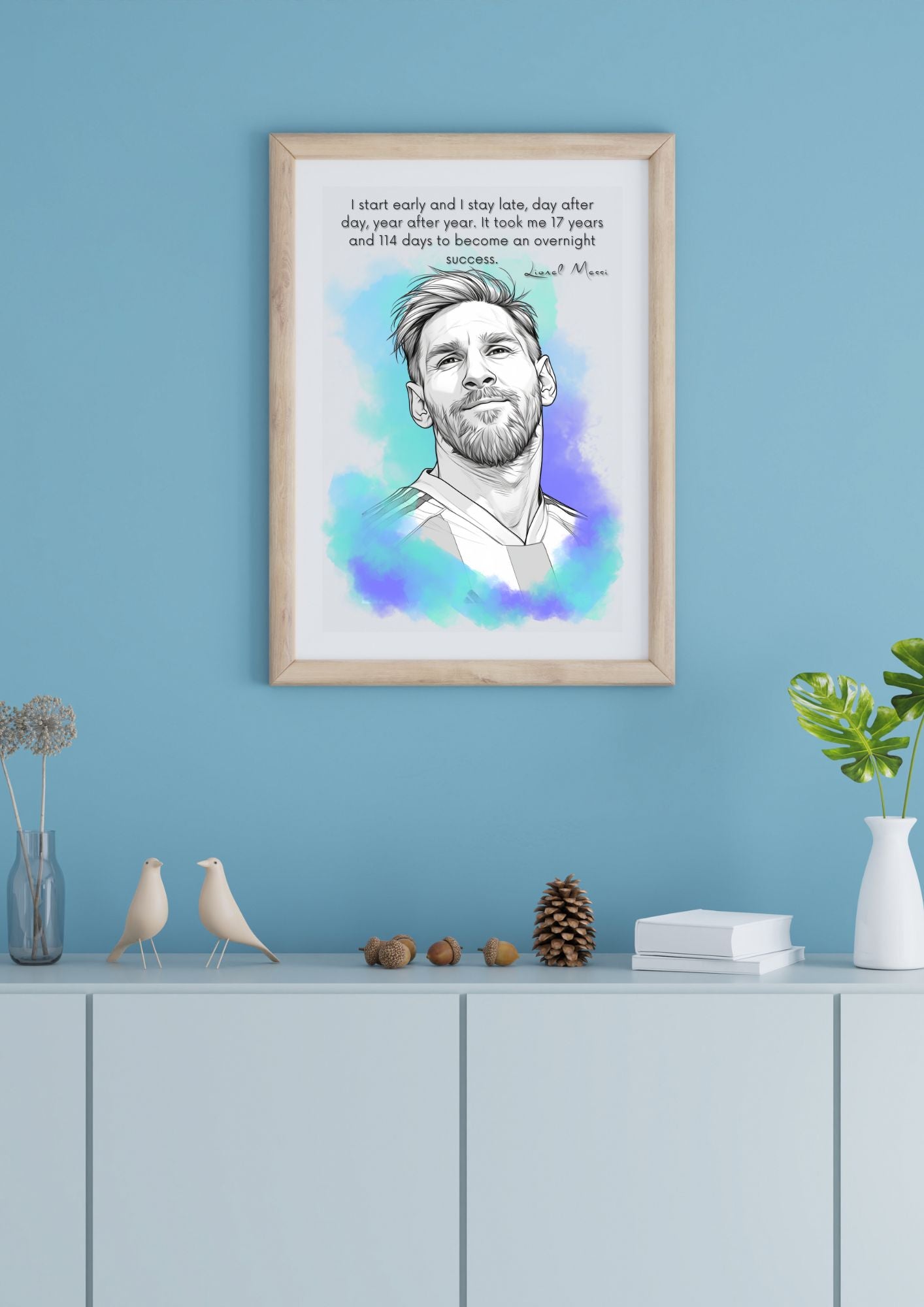 Lionel Messi Motivational Quote | Printable Wall Art