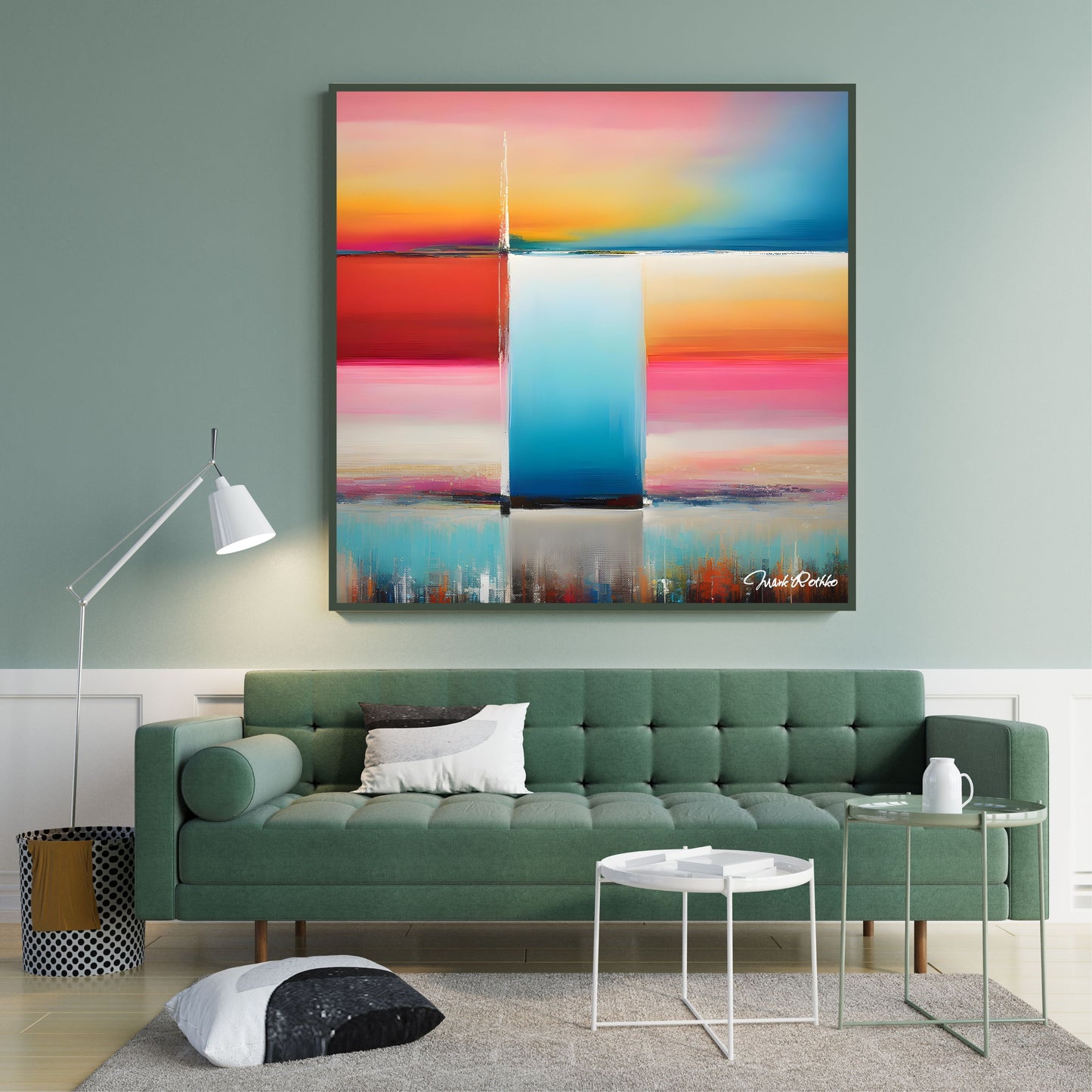 Modern Abstract Digital Wall Art – Vibrant Expressionist Home & Office Decor