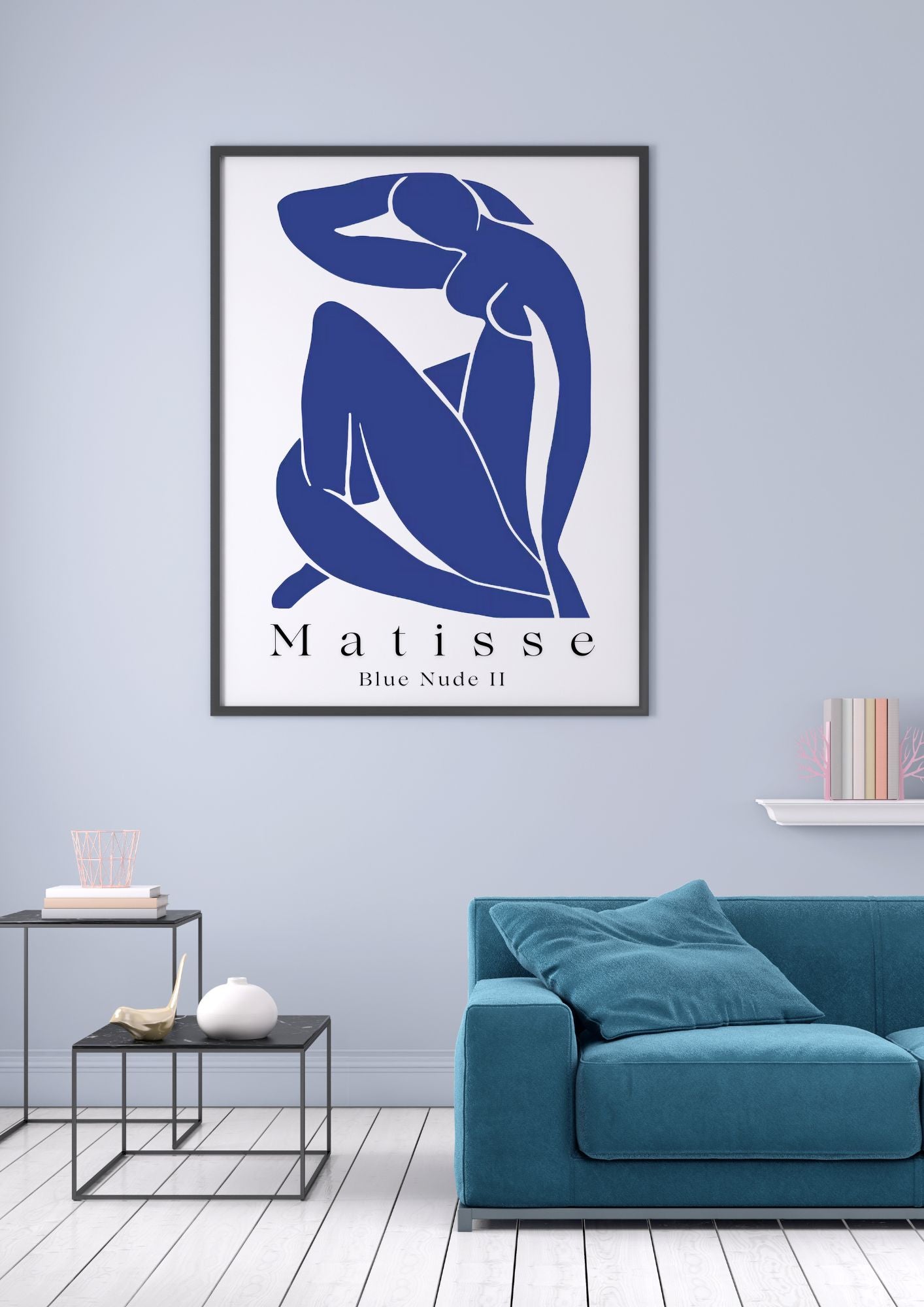 Matisse Blue Nude II Inspired Art | Minimalist Digital Print