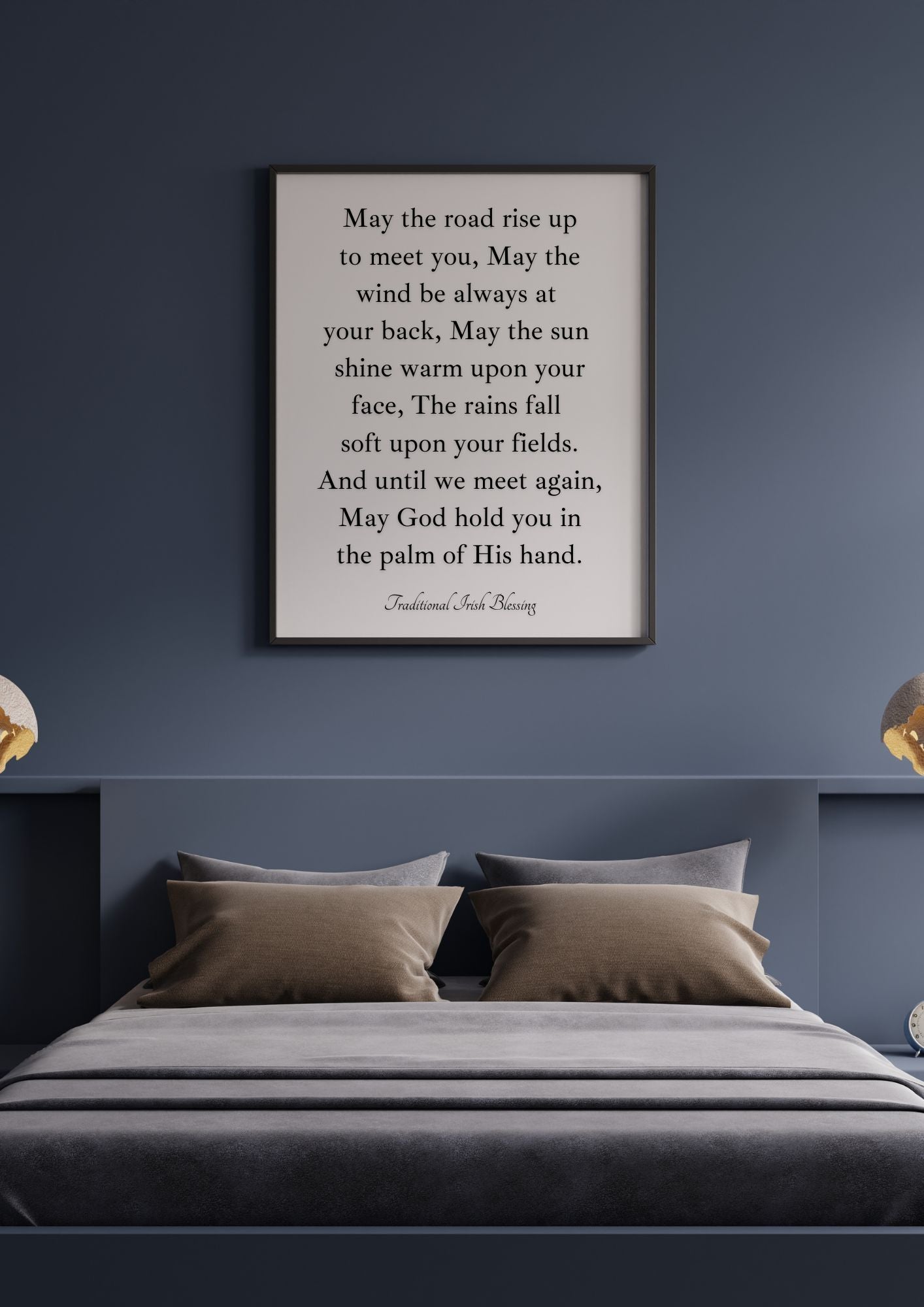 Irish Blessing Wall Art – May the Road Rise Up to Meet You Print