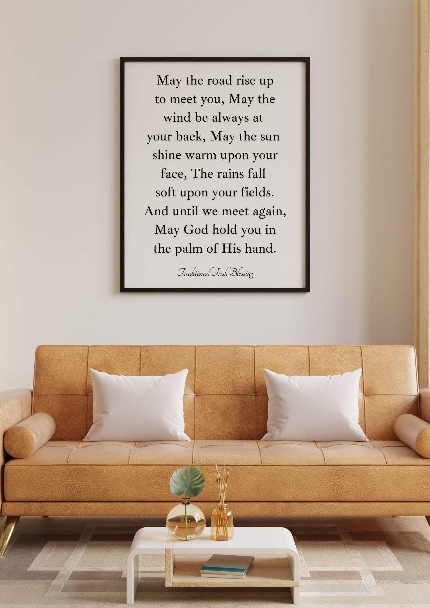 Irish Blessing Wall Art – May the Road Rise Up to Meet You Print