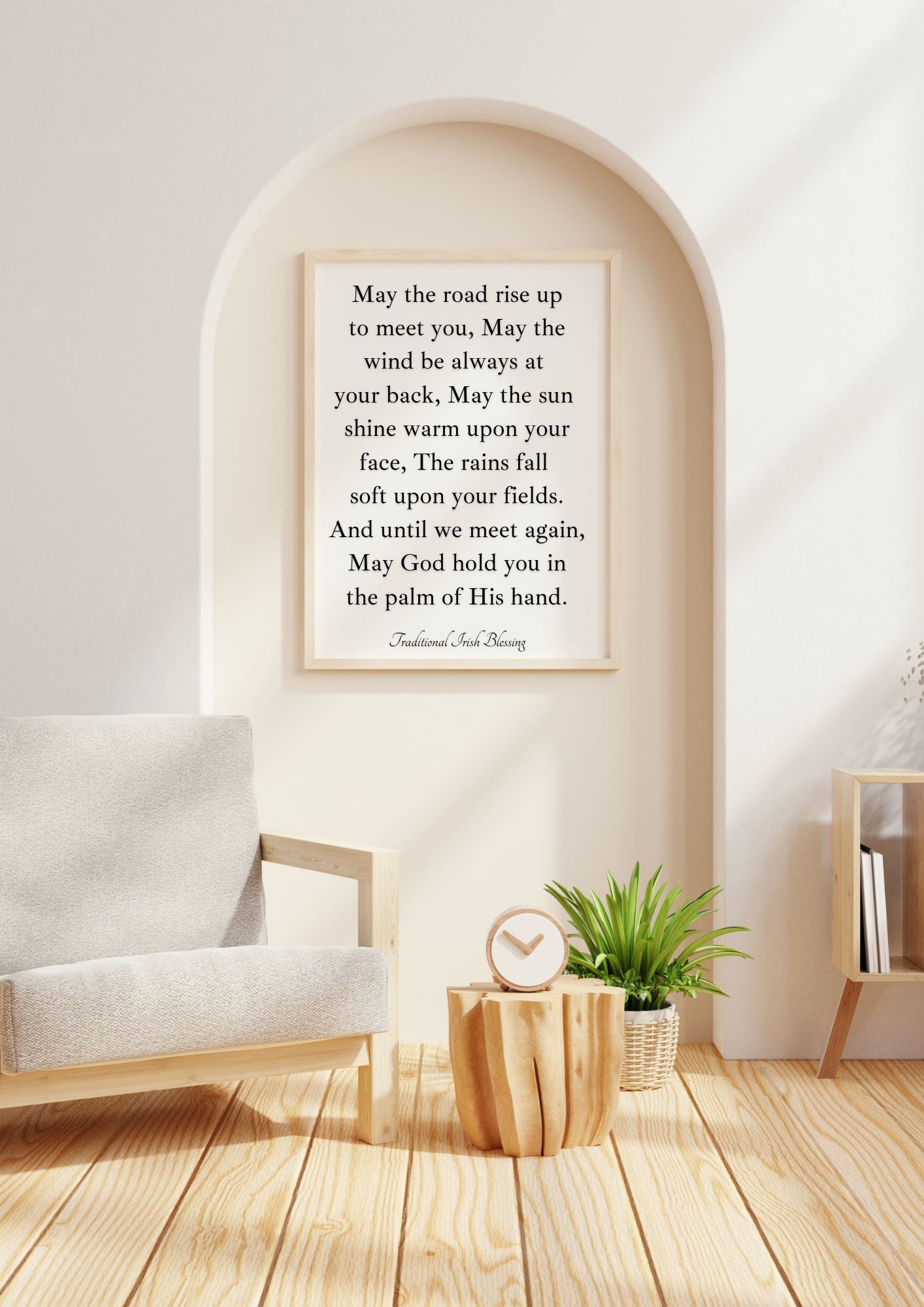 Irish Blessing Wall Art – May the Road Rise Up to Meet You Print