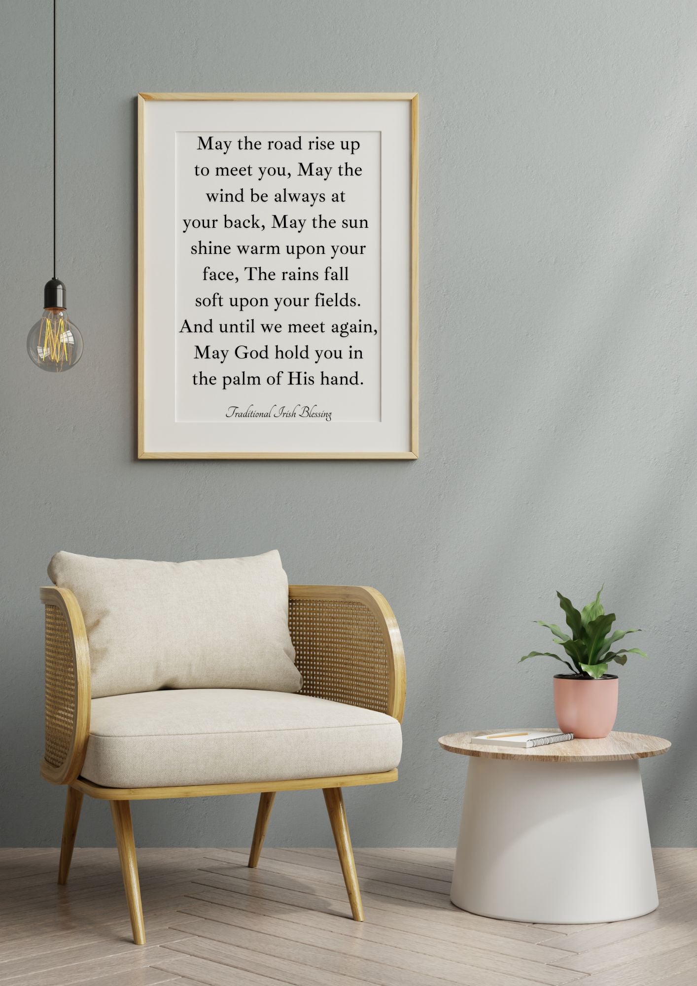 Irish Blessing Wall Art – May the Road Rise Up to Meet You Print