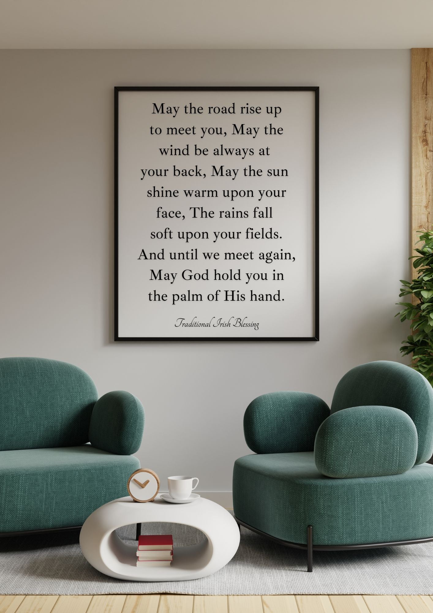 Irish Blessing Wall Art – May the Road Rise Up to Meet You Print