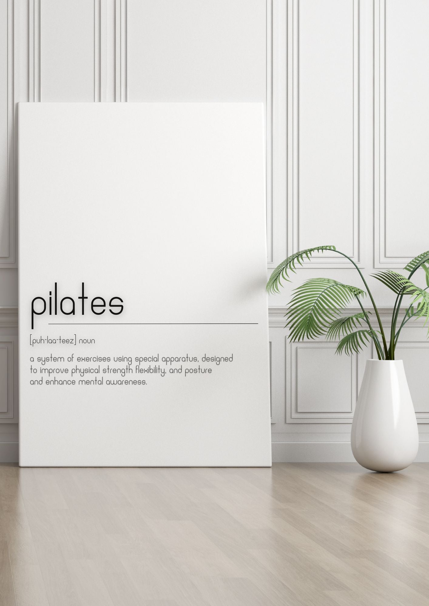 Pilates Definition Printable – Modern Minimalist Wall Art