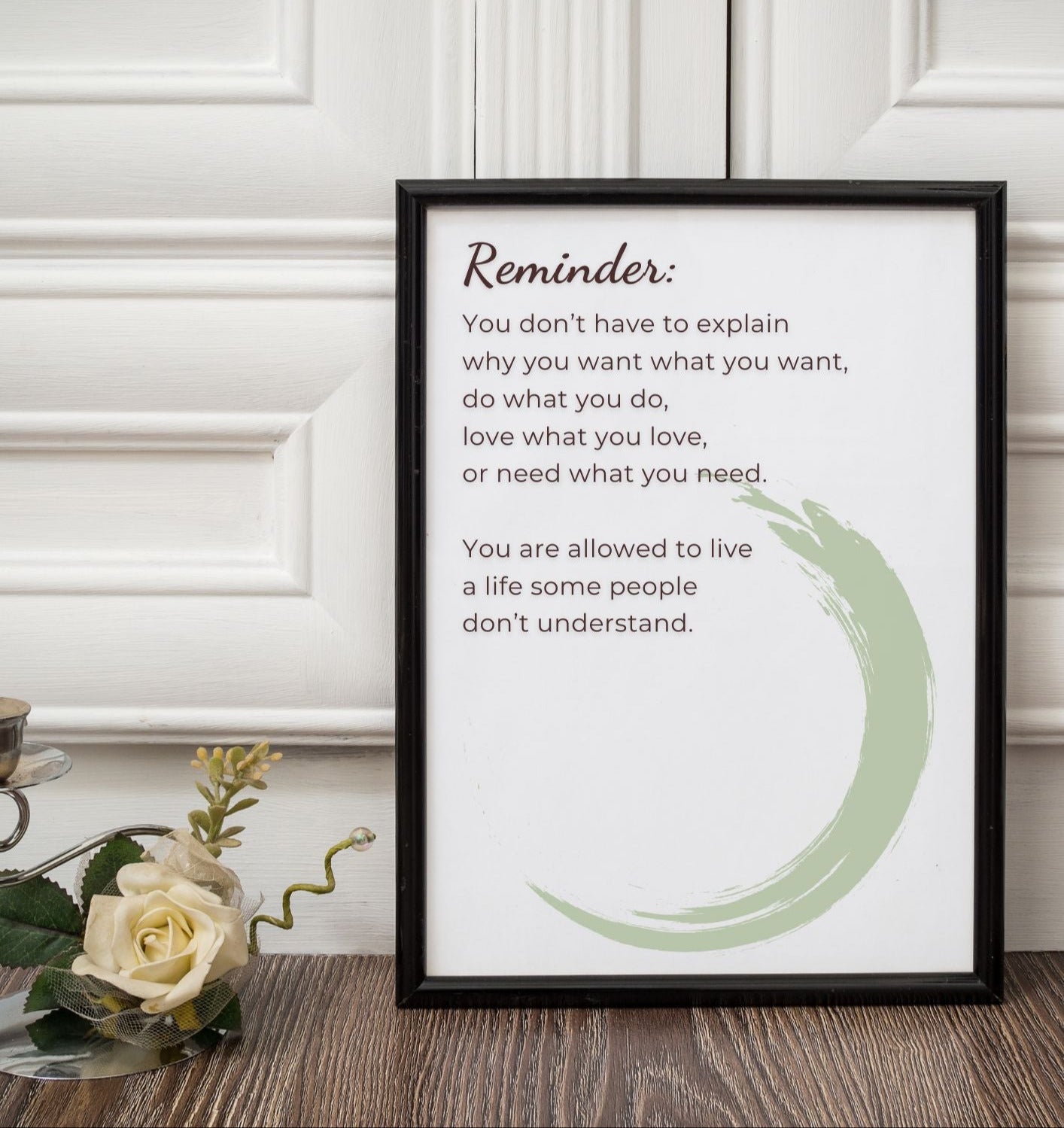 Reminder Quote Printable Wall Art – Motivational Home Decor