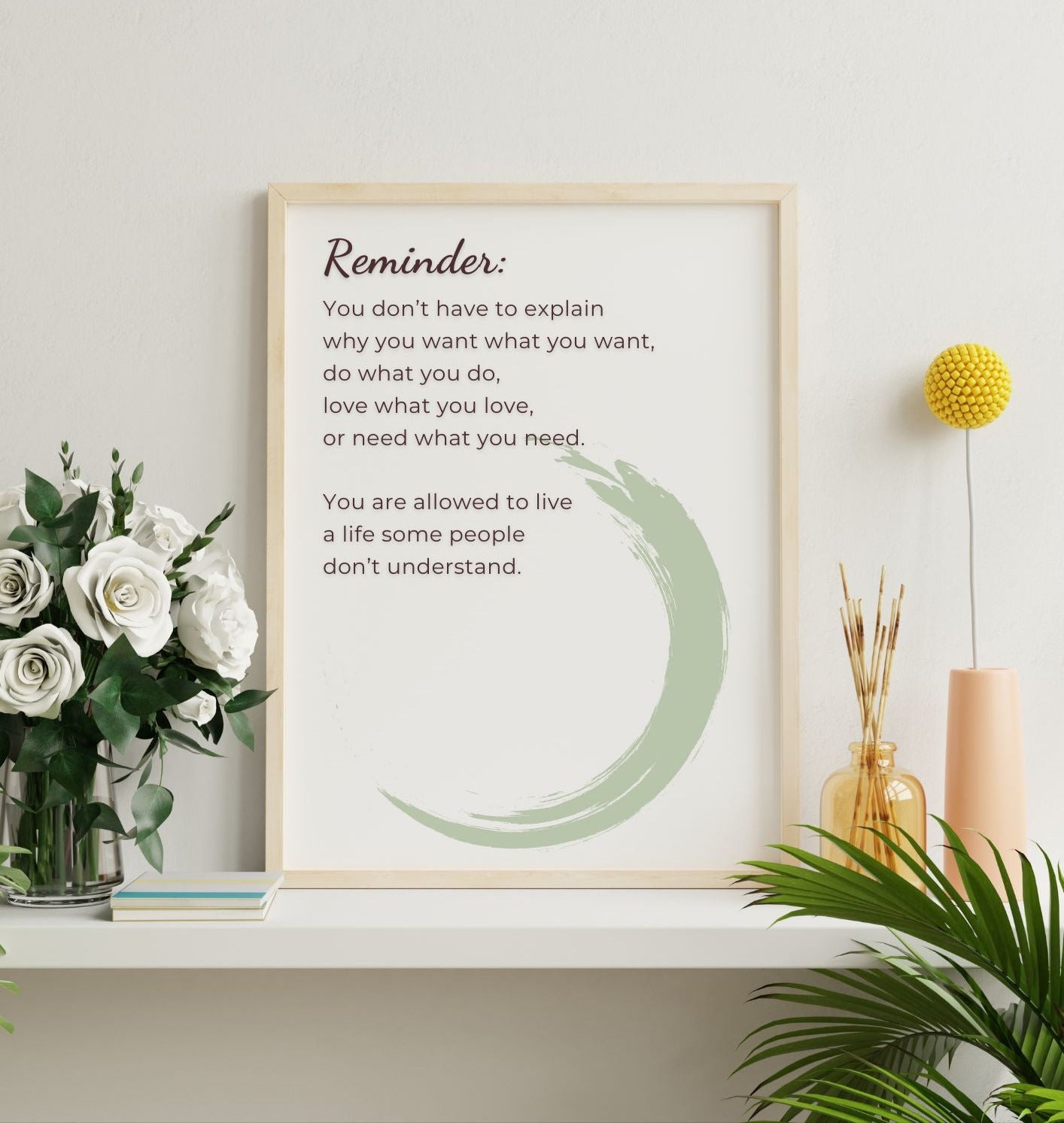 Reminder Quote Printable Wall Art – Motivational Home Decor