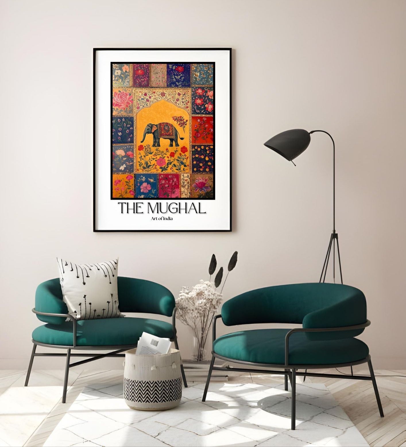 The Mughal Elephant – Indian Art Digital Print