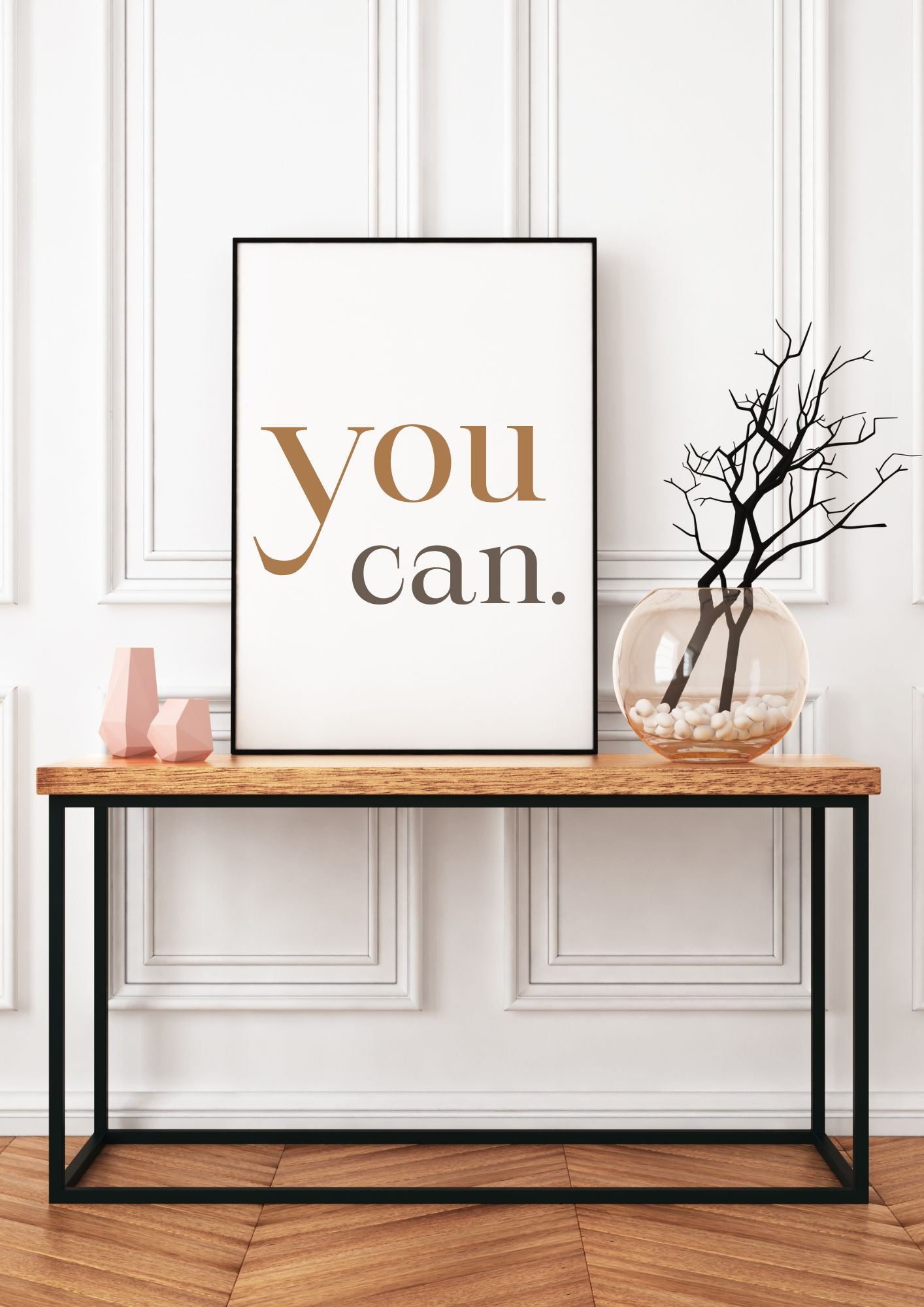 You Can Minimalist Printable Quote Wall Art Download