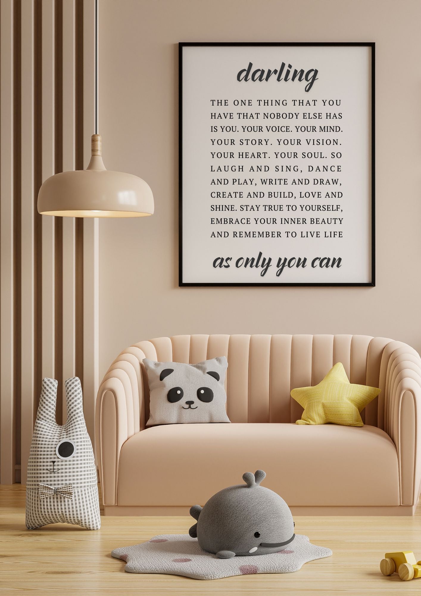 Darling – Inspirational Wall Art Print – Motivational Quote – Digital Download