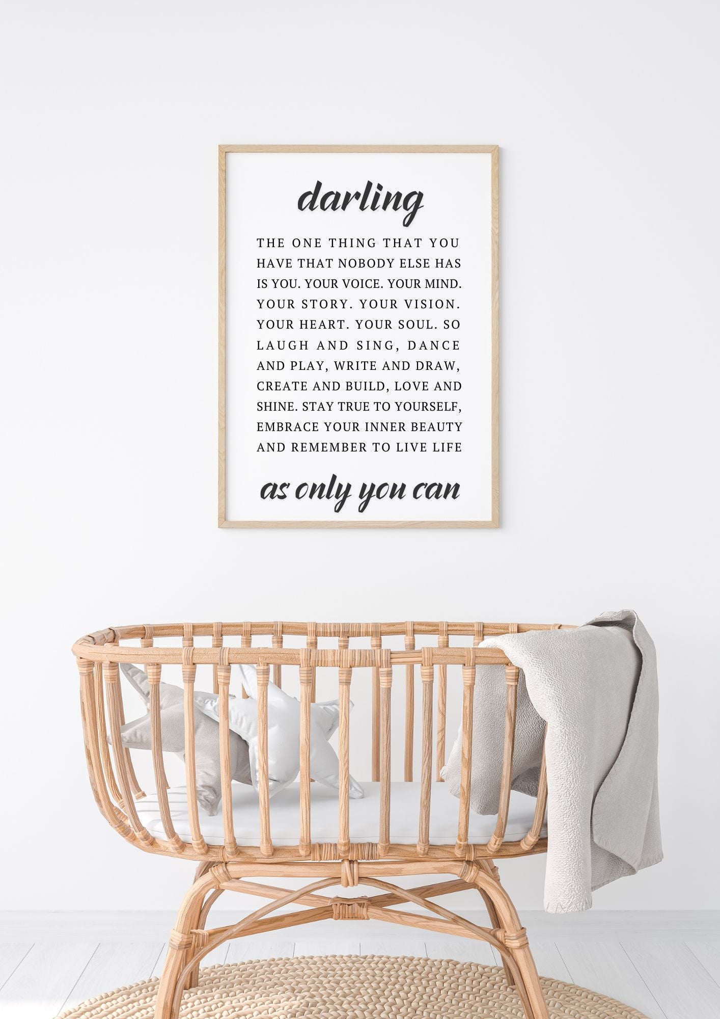 Darling – Inspirational Wall Art Print – Motivational Quote – Digital Download