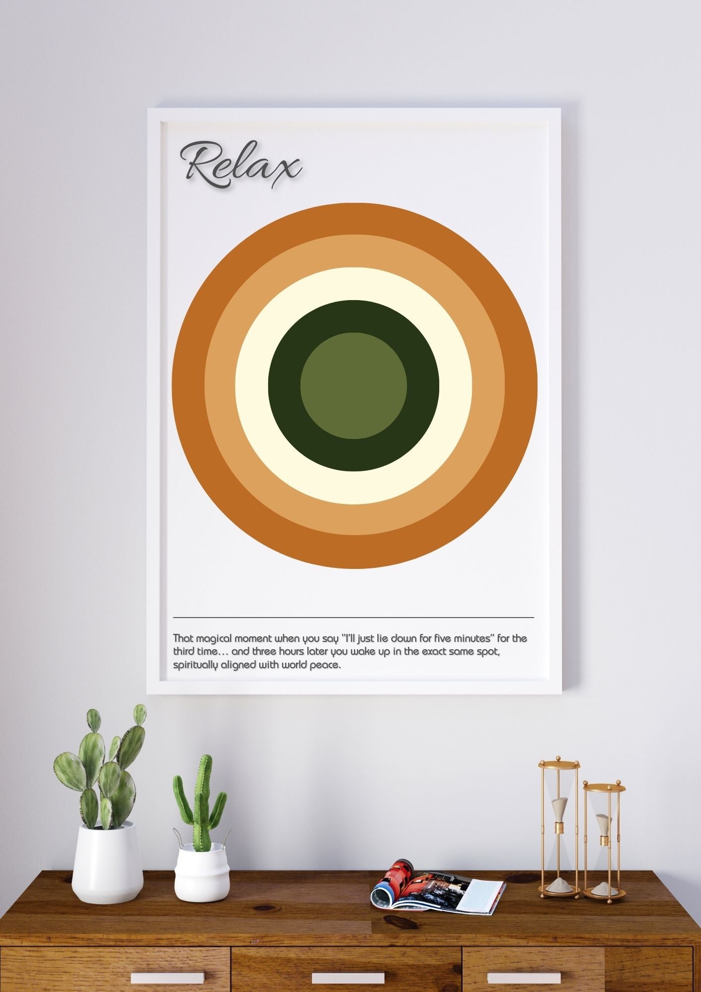 Relax Definition Wall Art – Funny Quote Poster, Minimalist Printable Decor, Modern Digital Download for Home & Office