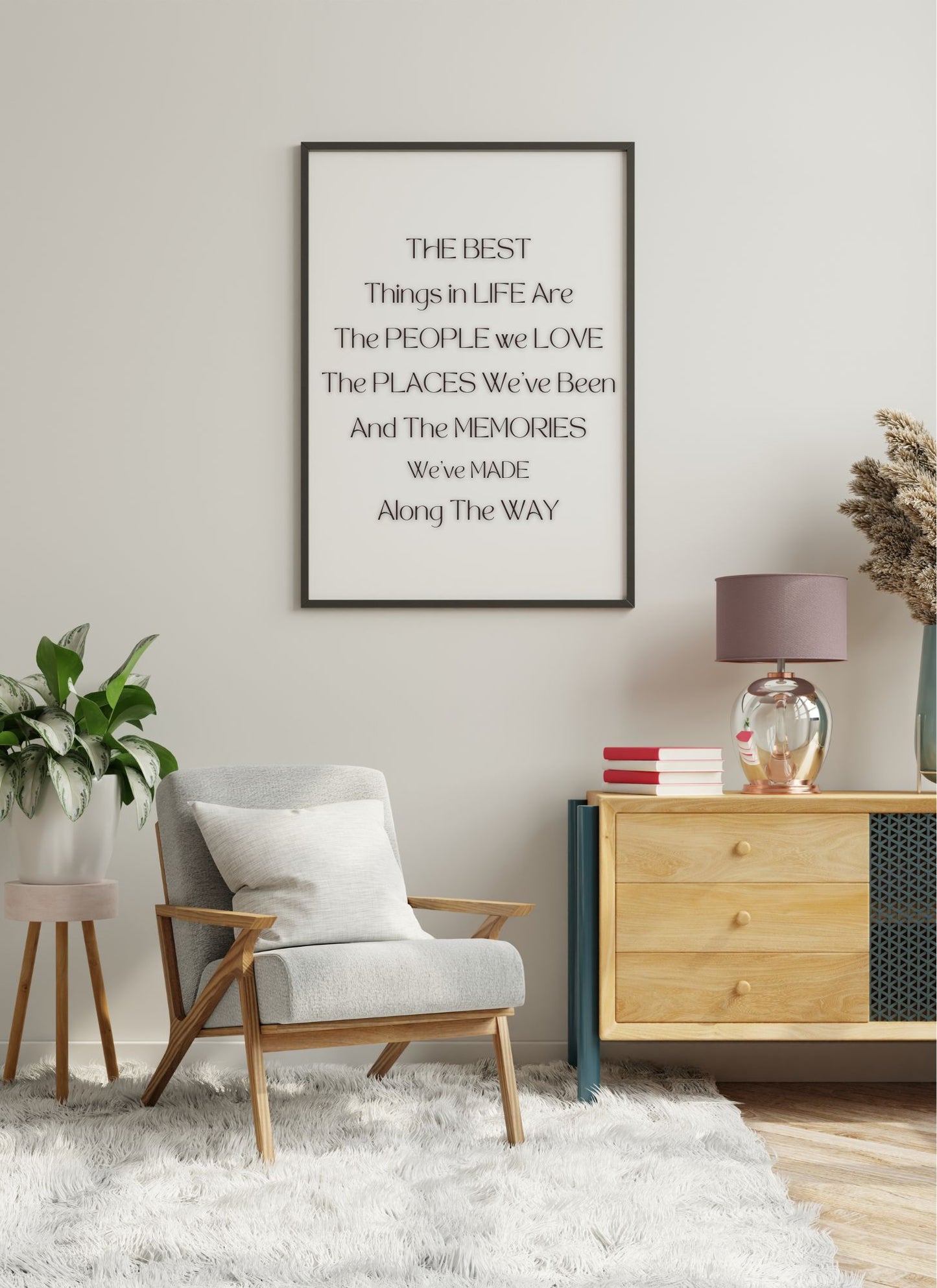 The Best Things in Life Quote Printable Wall Art – Digital