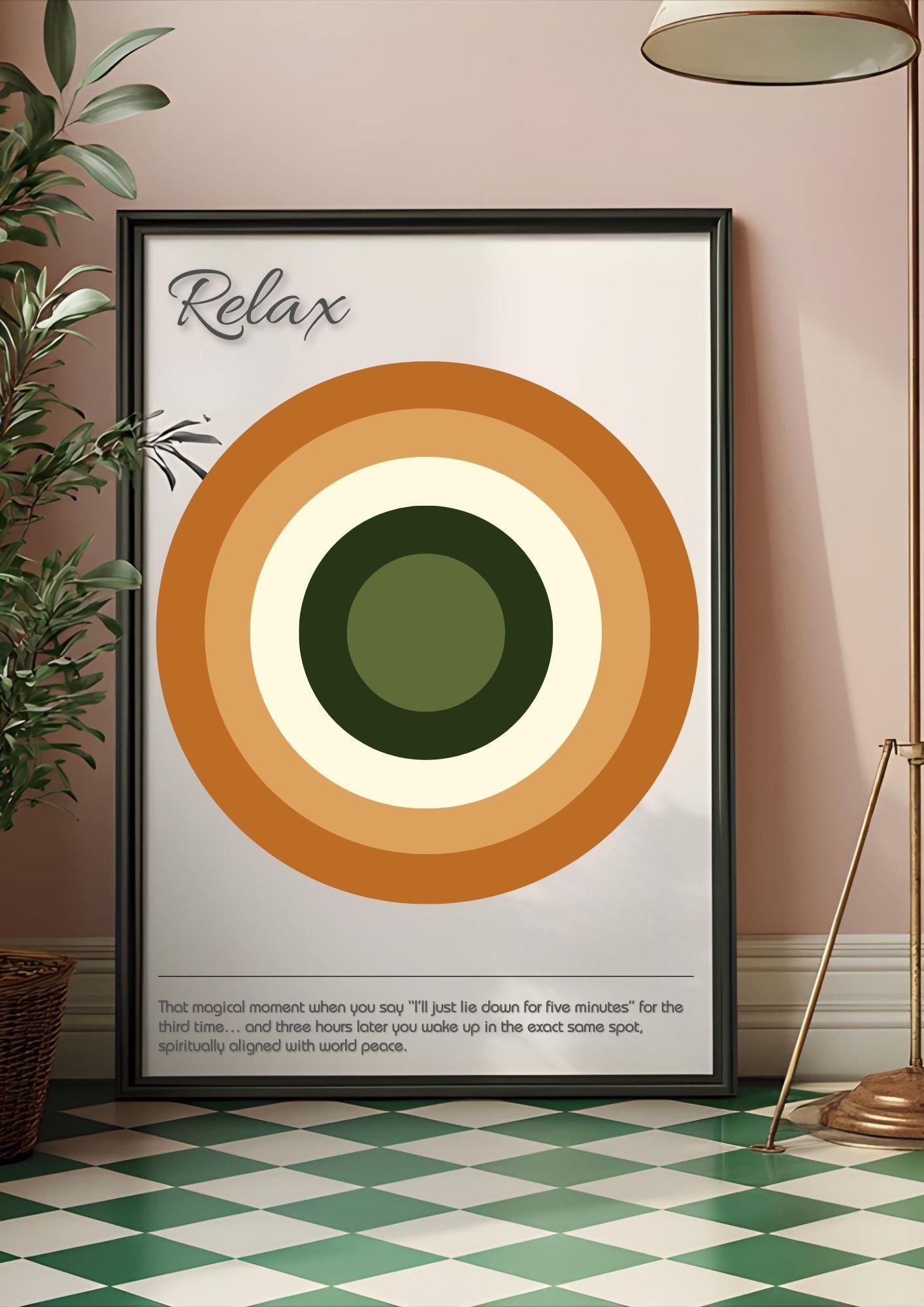 Relax Definition Wall Art – Funny Quote Poster, Minimalist Printable Decor, Modern Digital Download for Home & Office