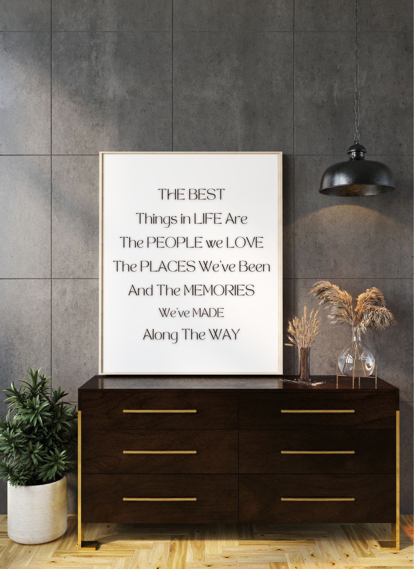 The Best Things in Life Quote Printable Wall Art – Digital