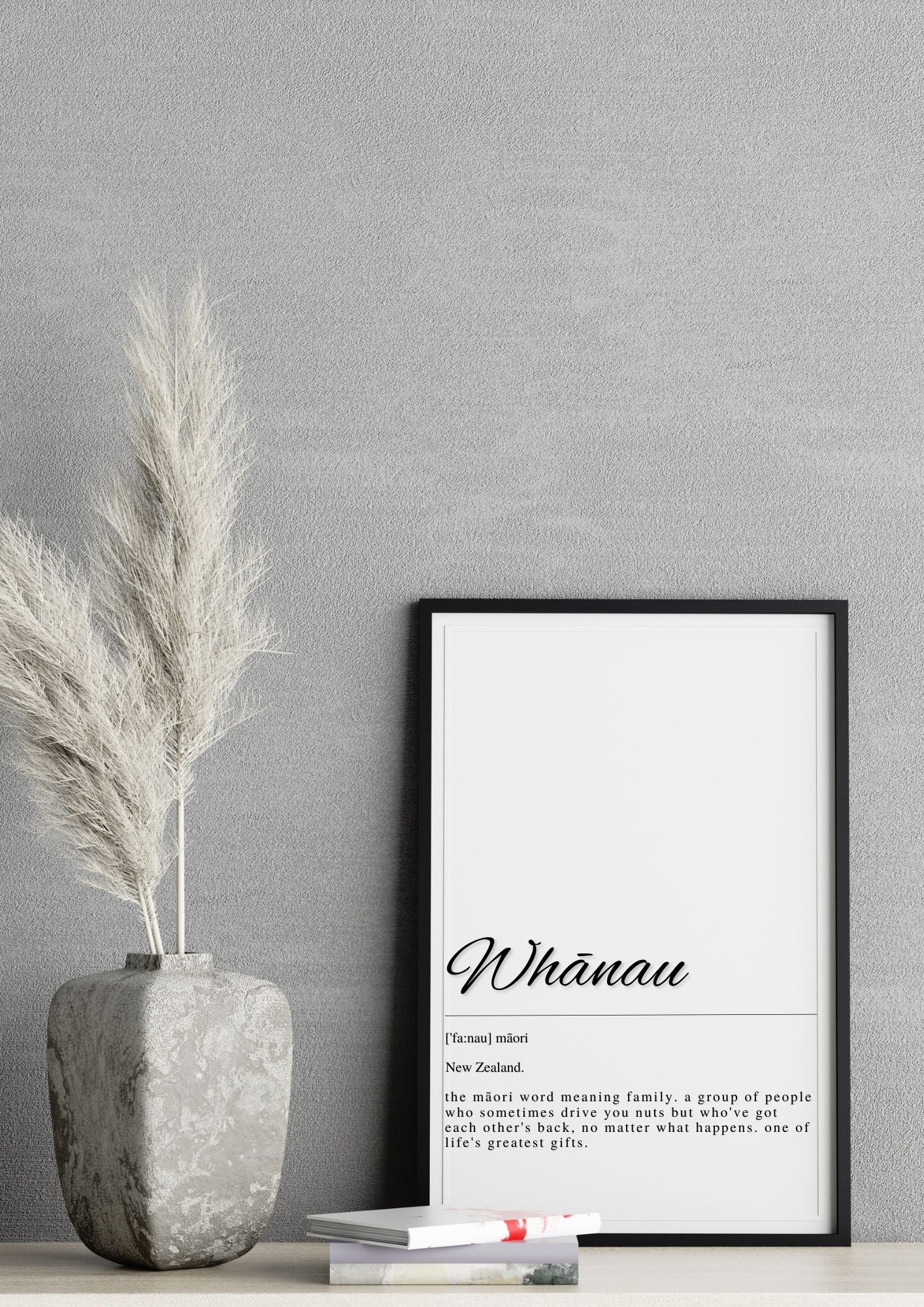 Whānau – Māori Family Definition Printable Wall Art