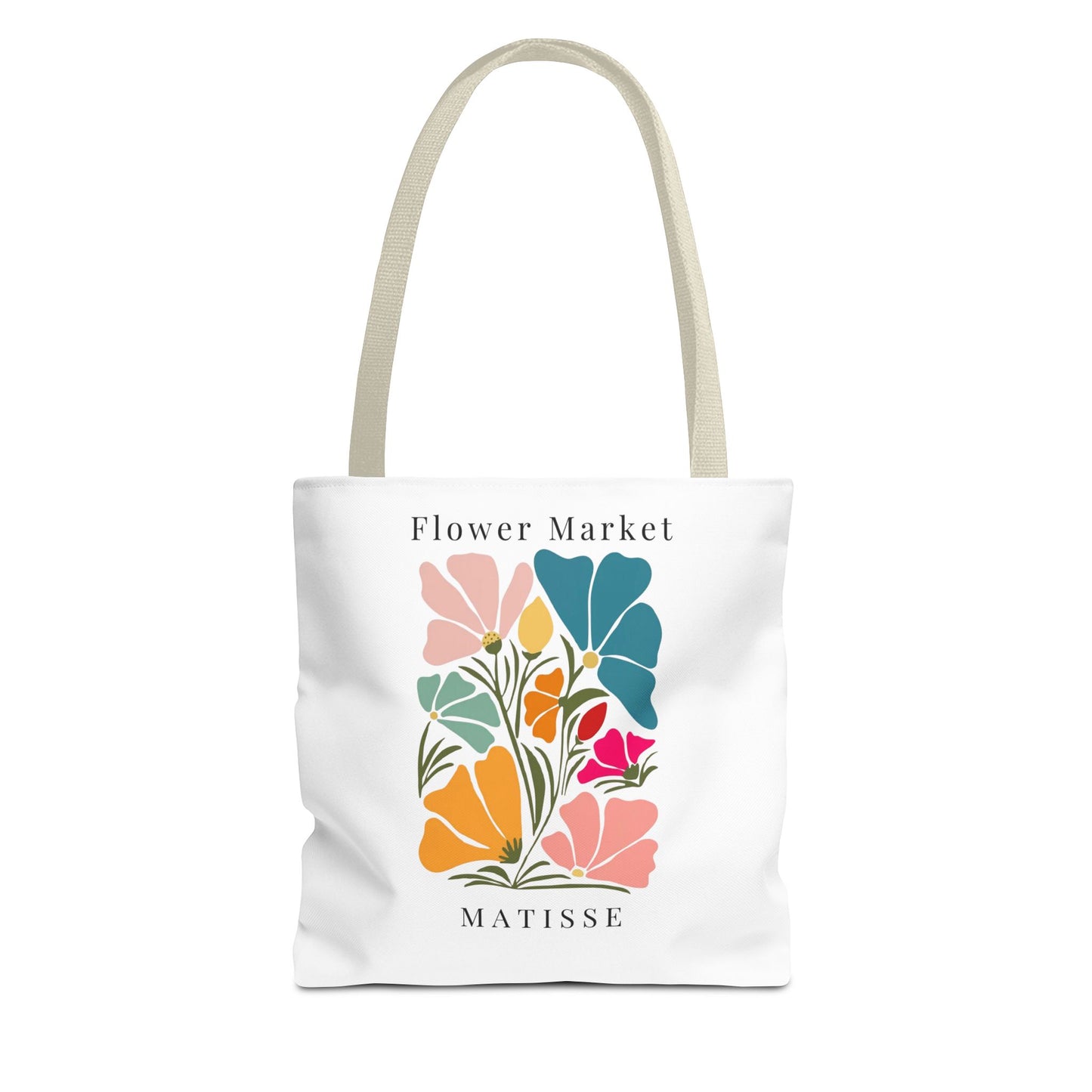 Henri Matisse tote bag with vibrant floral design, perfect for art lovers and stylish everyday use.