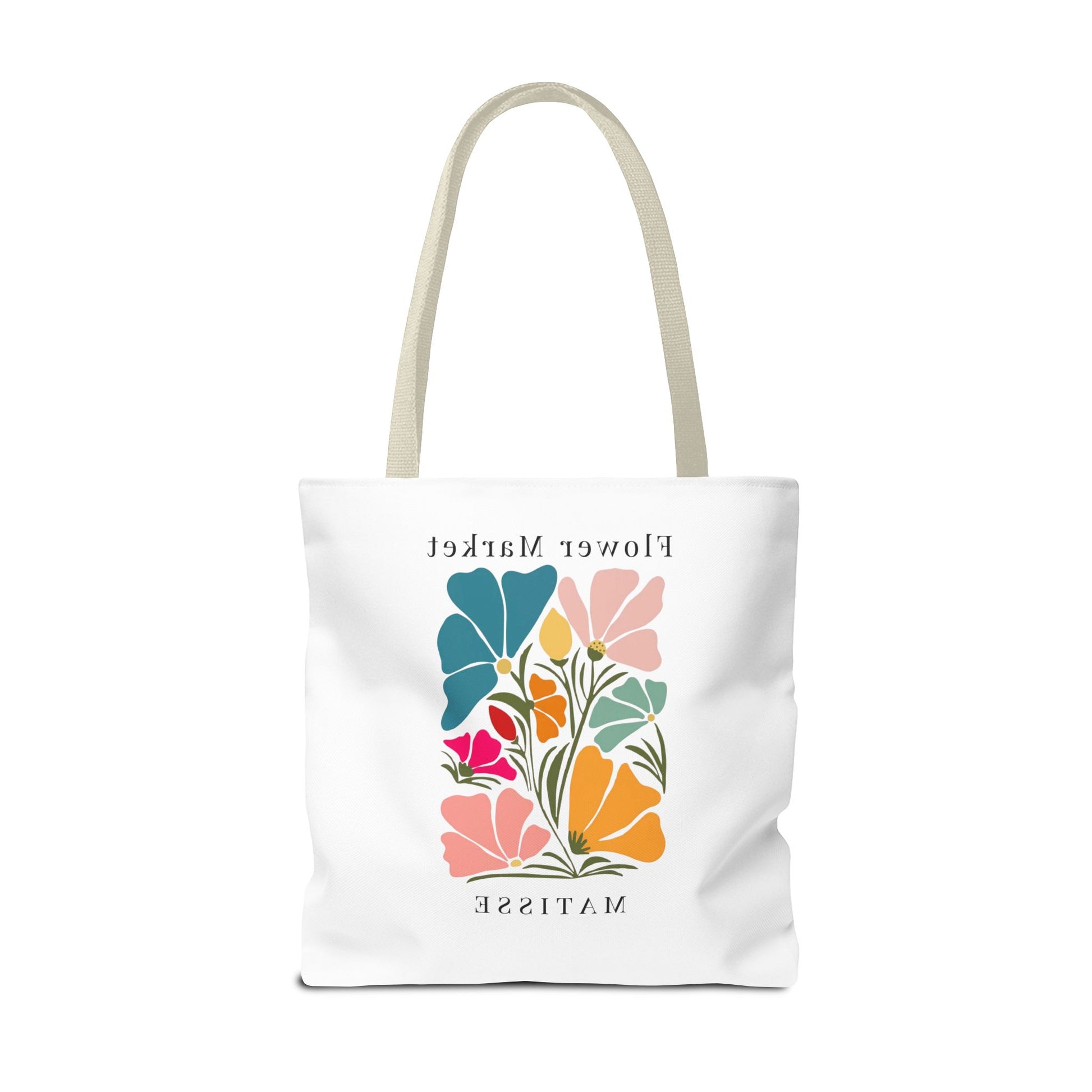 Henri Matisse tote bag with artistic flower design, inspired by Matisse’s bold shapes and vibrant colors for everyday elegance.