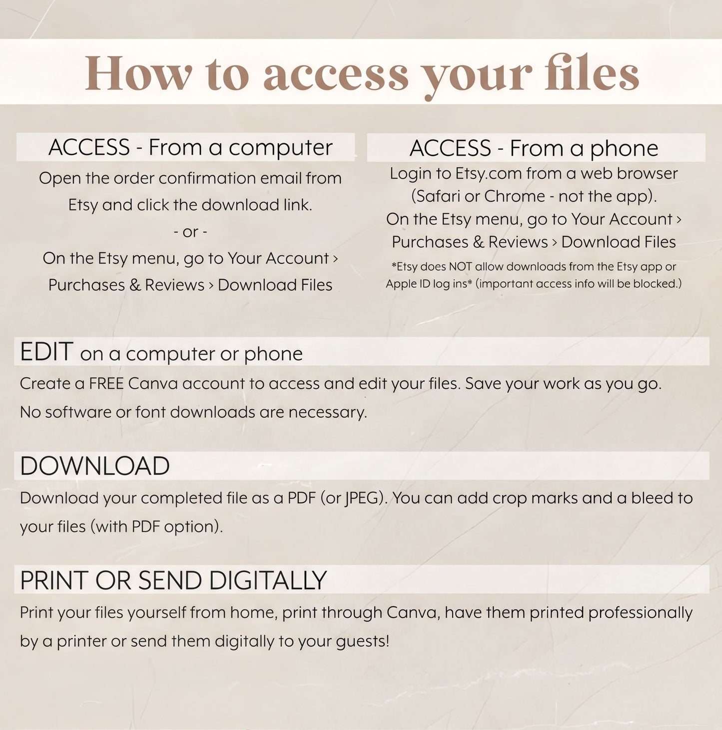 How to access your files for an editable Winnie the Pooh Invitation template, including download and print options.