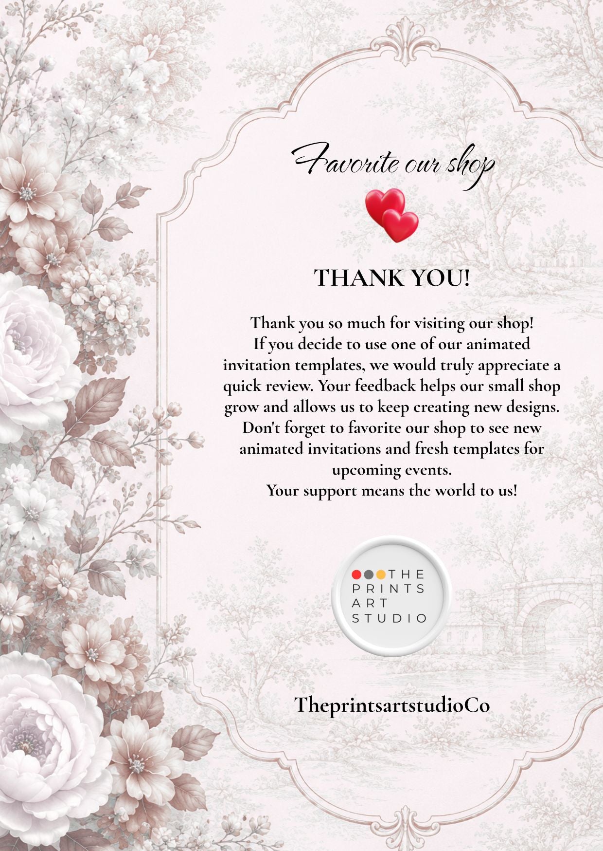 ladybug birthday invitation. Thank you note with floral design, inviting customers to review animated invitation templates.