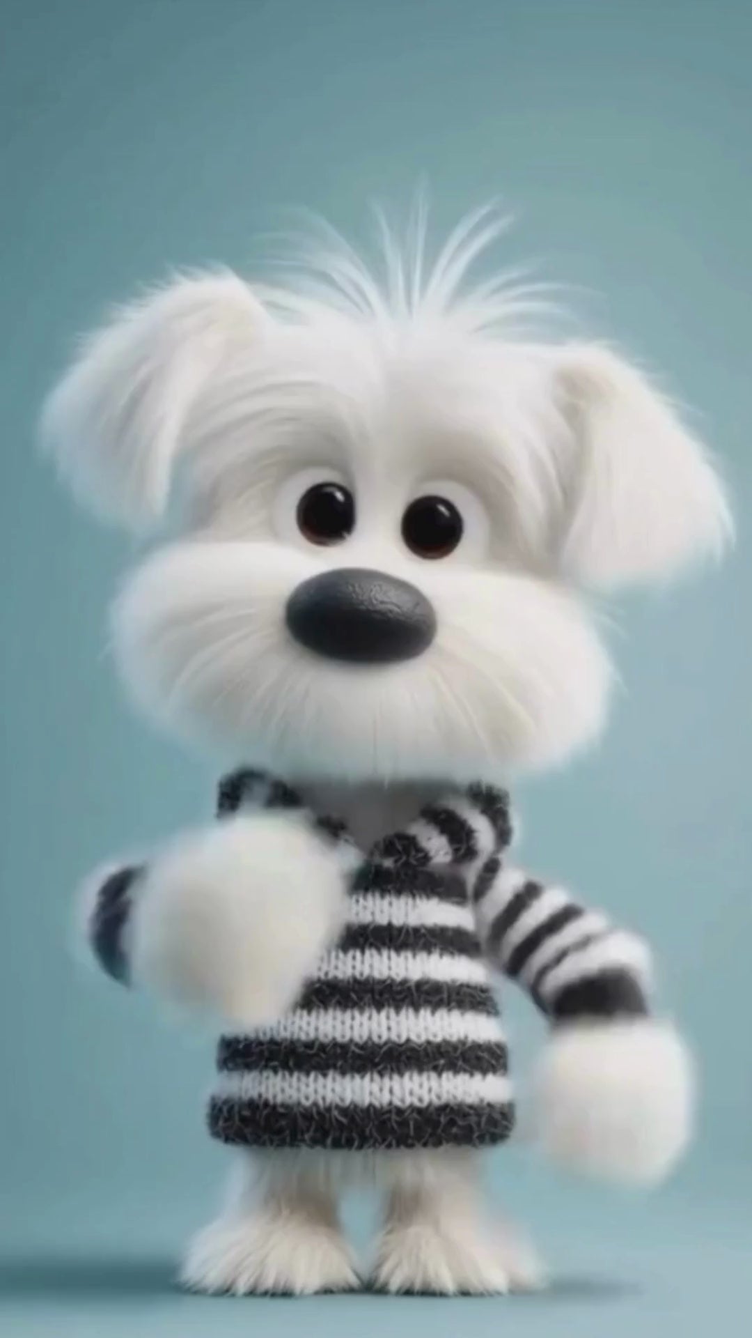 Puppy Birthday Video Invitation template displayed on a smartphone with animation and customizable details for a child's party.